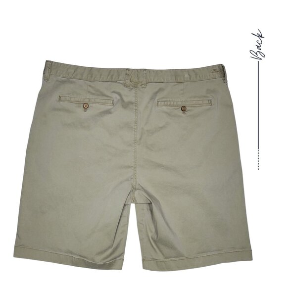 KHAKI / BEIGE FLAT FRONT TOMMY BAHAMA SHORT FOR MEN SIZE 40 - Picture 2 of 9